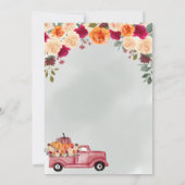 Little Pumpkin Gender Neutral Fall Baby Shower Einladung (Rückseite)