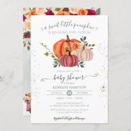 Little Pumpkin Gender Neutral Fall Baby Shower Einladung