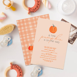 Little Pumpkin Gender Neutral Fall Baby Shower Einladung