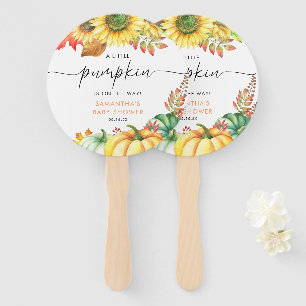 Little Pumpkin Gender Neutral Fall Baby Shower Fächer