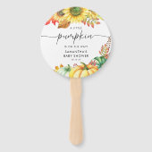 Little Pumpkin Gender Neutral Fall Baby Shower Fächer (Vorderseite)