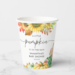 Little Pumpkin Gender Neutral Fall Baby Shower Pappbecher