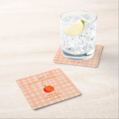 Little Pumpkin Gender Neutral Fall Baby Shower Rechteckiger Pappuntersetzer (Vor Ort)