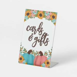Little Pumpkin Gender Reveal Cards & Gifts Sockelschild