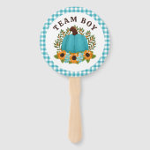 Little Pumpkin Gender Reveal Wahl Junge oder Mädch Fächer (Vorderseite)