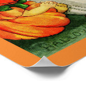 Little Pumpkin Girl and Friends Poster (Ecke)