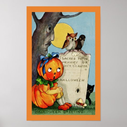 Little Pumpkin Girl and Friends Poster (Vorne)