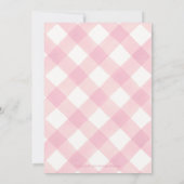 Little Pumpkin Girl Baby Shower Bingo Card Einladung (Rückseite)