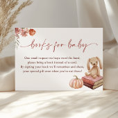 Little Pumpkin Girl Baby Shower Books für Baby Begleitkarte