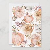 Little Pumpkin Girl Baby Shower Einladung (Rückseite)