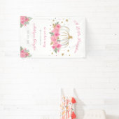 Little Pumpkin Girl Baby Sprinkle Banner (InSitu)