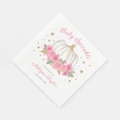 Little Pumpkin Girl Baby Sprinkle Serviette (Ecke)