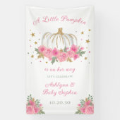 Little Pumpkin Girl Babydusche Banner (Vertikal)