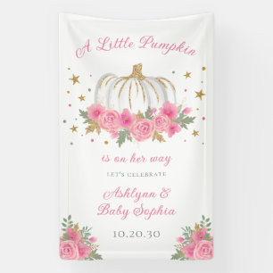 Little Pumpkin Girl Babydusche Banner