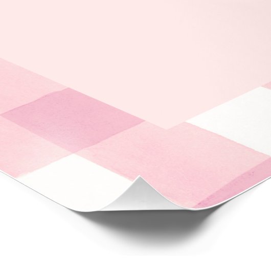 Little Pumpkin Girl Babydusche Begrüßungszeichen Poster (Ecke)