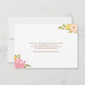 Little Pumpkin Girl Babydusche Dankeskarte (Rückseite)