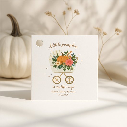 Little Pumpkin Girl Babydusche Geschenkanhänger