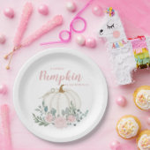 Little Pumpkin Girl Babydusche Pappteller (Party)