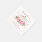 Little Pumpkin Girl Babydusche Serviette (Ecke)