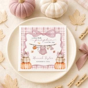 Little Pumpkin Girl Clothes Fall Baby Dusche Serviette