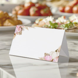 Little Pumpkin Girl Food Zelt Platzkarte