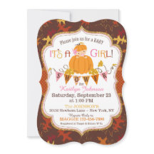 Little Pumpkin Girl Herbstlaubs Kinderdusche