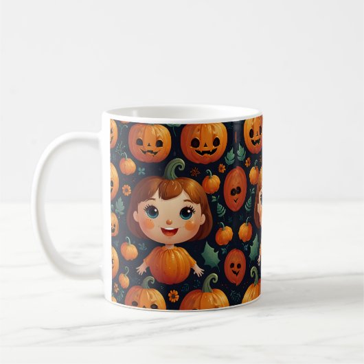 Little Pumpkin Girl Kaffeetasse (Links)