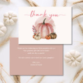 Little Pumpkin Girl Pink Baby Dusche Danke