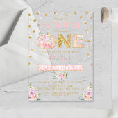 Little Pumpkin Girls 1. Geburtstag Acryleinladungen