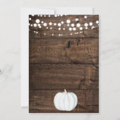 Little Pumpkin Girls 1. Geburtstag Einladung (Rückseite)