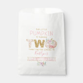 Little Pumpkin Girls 2. Geburtstag Geschenktütchen (Vorderseite)