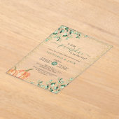 Little Pumpkin Greenery Gold Fall Baby Dusche Acryleinladungen (Ablage )