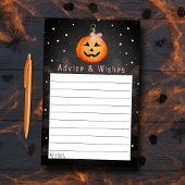 Little Pumpkin Halloween Baby Shower Advice