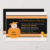 Little Pumpkin Halloween Baby Shower Einladungen (Vorne/Hinten)