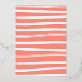 Little Pumpkin Halloween Birthday Gold Foil Folieneinladung (Rückseite)