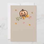Little Pumpkin Halloween Einladung (Rückseite)