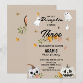 Little Pumpkin Halloween Einladung (Vorne/Hinten)