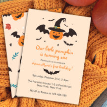 Little Pumpkin Halloween Geburtstag