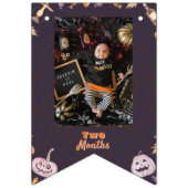 Little Pumpkin Halloween Monthly Foto Wimpelkette (Zweite Fahne)