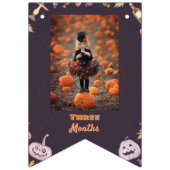 Little Pumpkin Halloween Monthly Foto Wimpelkette (Dritte Fahne)