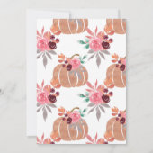 Little Pumpkin Herbst 1. Geburtstag Einladung (Rückseite)