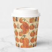 Little Pumpkin Herbst Cat Baby Dusche Pappbecher (Links)