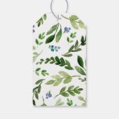 Little Pumpkin Herbst Danke Grüne Geschenkanhänger (Rückseite)