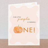 Little Pumpkin Herbst Erster Geburtstag Einladung