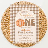 Little Pumpkin Herbst Erster Geburtstag Einladung