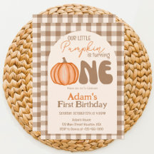 Little Pumpkin Herbst Erster Geburtstag