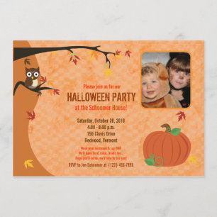 Little Pumpkin Herbst Foto Party Einladung