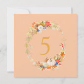 Little Pumpkin Herbst Geburtstagsparty Einladung (Rückseite)