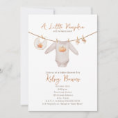 Little Pumpkin Herbst Neutral Baby Dusche Einladung (Vorderseite)