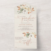 Little Pumpkin Herbst Windel Raffle All In One Einladung (Innen Boden)